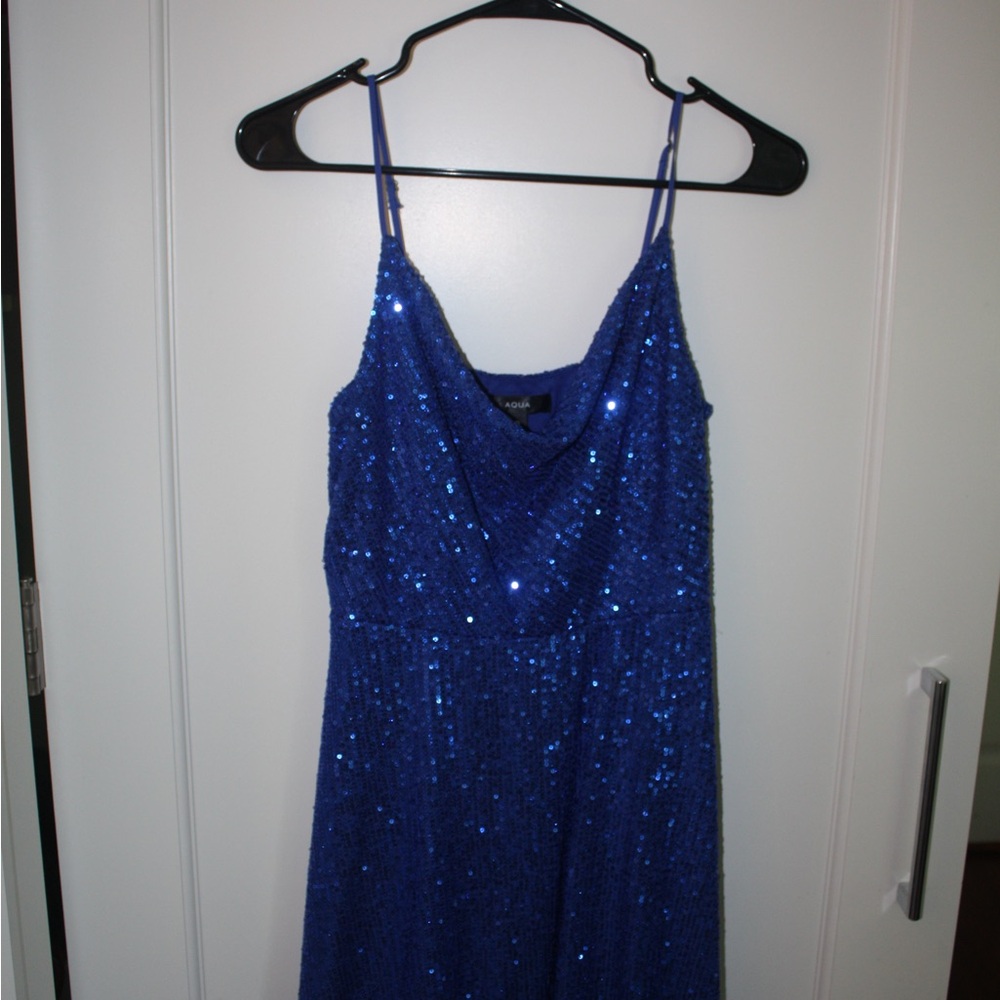 Blue Sequin Dress